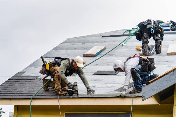 Professional Roofing technician working in Acushnet, MA